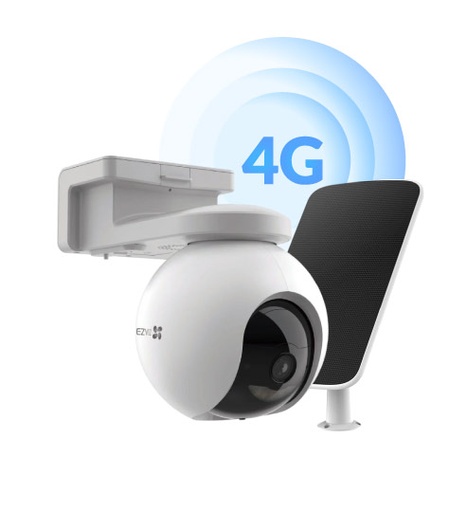 KIT CAMARA IP PT 2K EXTERIOR 4G + PANEL SOLAR MODELO: CS-EB8-R100(3MP) + PANEL SOLAR