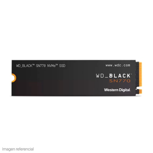 WESTERN DIGITAL UNIDAD DE ESTADO SOLIDO WESTERN DIGITAL BLACK SN770 NVME 2TB M.2 2280 PCIE GEN4 X4 MODELO: WDS200T3X0E
