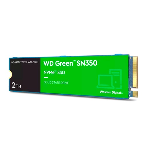 WESTERN DIGITAL UNIDAD DE ESTADO SOLIDO WESTERN DIGITAL GREEN SN350 NVME 2TB M.2 2280, PCIE GEN3 X4 MODELO: WDS200T3G0C